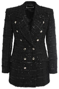 Alessandra Rich Embellished Double Breasted Jacket