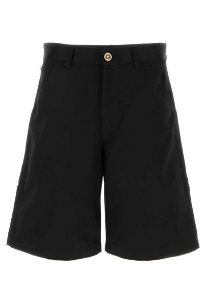 Versace Logo-Patch Knee-Length Shorts