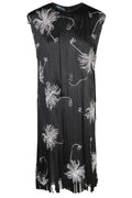 Prada Crewneck Fringed Dress