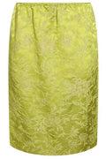Saint Laurent Brocade Mid-Rise Midi Skirt