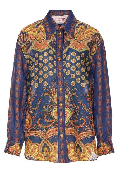 Valentino Graphic Printed Button-Up Shirt