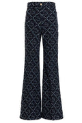 Casablanca Monogram Flared-Leg Jeans