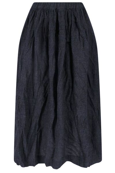 Daniela Gregis Gathered Midi Skirt