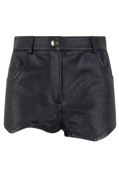 Moschino Button Detailed Asymmetric Shorts
