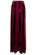 Alberta Ferretti Pleated Panel Maxi Skirt