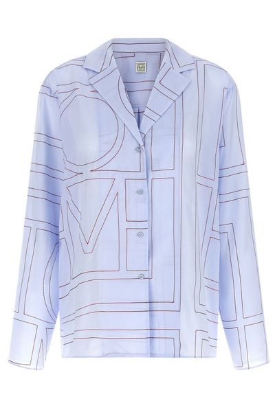 Totême Monogram Long-Sleeved Blouse