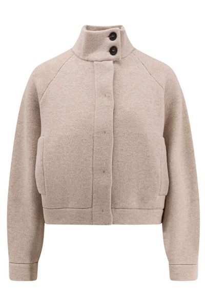 Brunello Cucinelli Monili-Detailed High-Neck Jacket