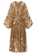 Zimmermann Draped Printed Midi Dress