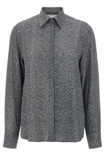 Ermanno Scervino Herringbone Patterned Shirt