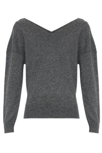 Tom Ford Off-Shoulder V-Neck Knitted Sweater