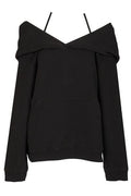 MM6 Maison Margiela Off-Shoulder Long Sleeved Sweatshirt