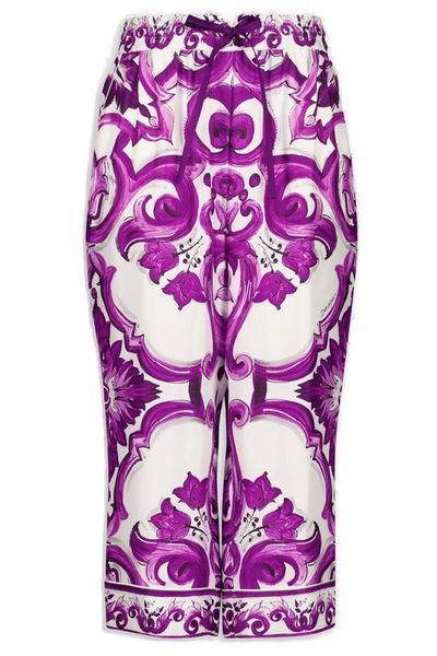 Dolce & Gabbana Majolica-Printed Wide-Leg Culottes