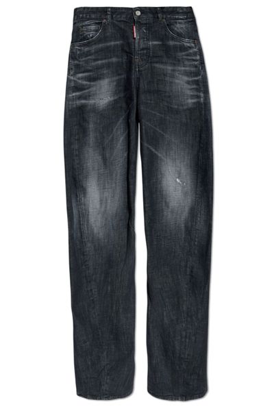 Dsquared2 Washed Distressed Tapered Jeans
