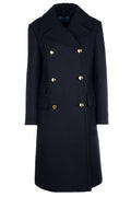 Prada Logo Patch Double-Breasted Coat
