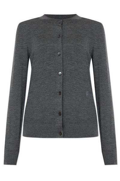 Burberry Logo Embroidered Buttoned Cardigan