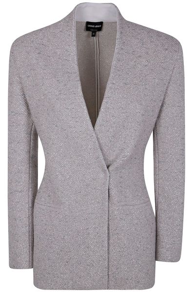 Giorgio Armani V-Neck Long-Sleeved Blazer