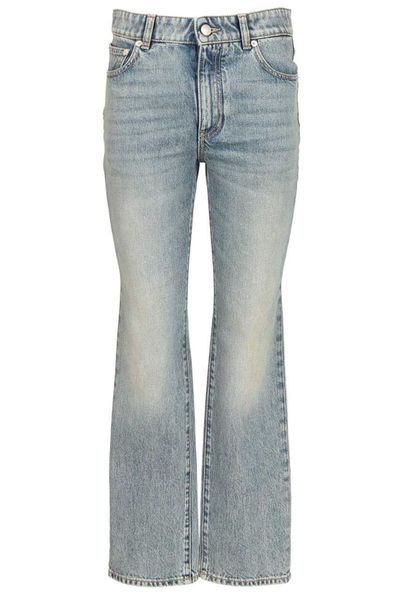 Alexander McQueen Logo Patch Bootcut Jeans
