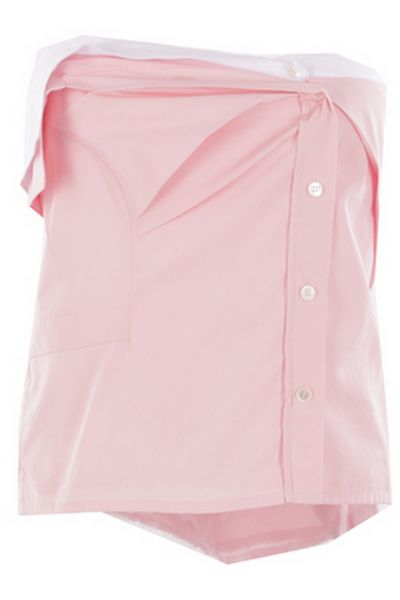 Miu Miu Layered Strapless Top