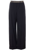 Marni Logo Waist Wide-Leg Pants