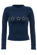 Balenciaga Star Printed Long-Sleeve Top