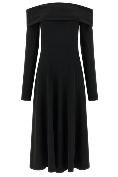 Alberta Ferretti Off The Shoulder Evening Dress