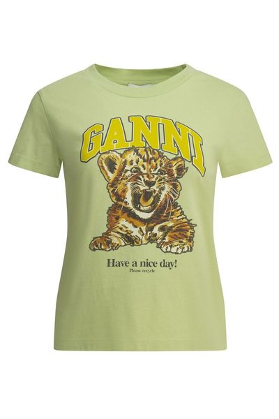 Ganni Baby Tiger Graphic T-Shirt