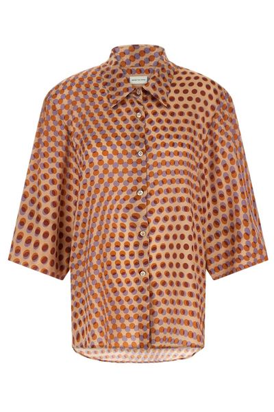 Dries Van Noten Clea Polka Dot Shirt