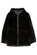 Simonetta Ravizza Hooded Zip-Up Coat