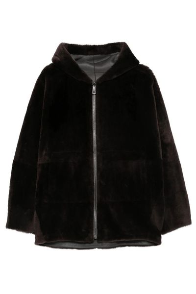 Simonetta Ravizza Hooded Zip-Up Coat