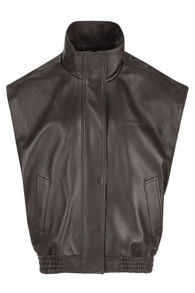 Balenciaga High Neck Sleeveless Jacket