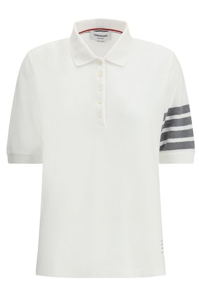Thom Browne 4-Bar Short Sleeved Polo Top