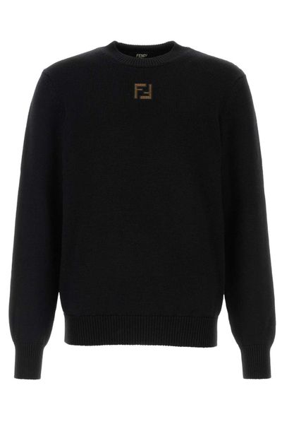 Fendi FF Corduroy Crewneck Knitted Jumper