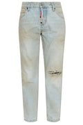 Dsquared2 Distressed Light Wash Teddy Distressed Jeans
