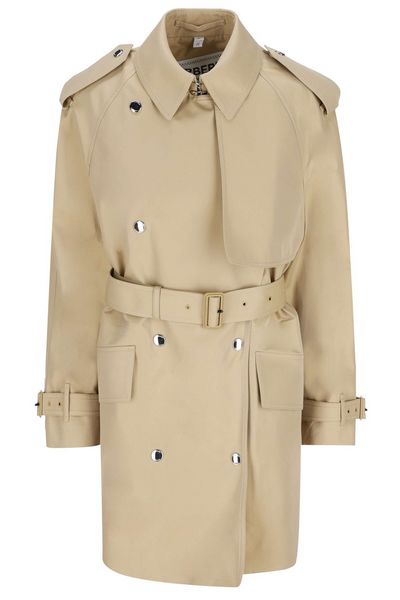 Burberry Belted Gabardine Trench Coat