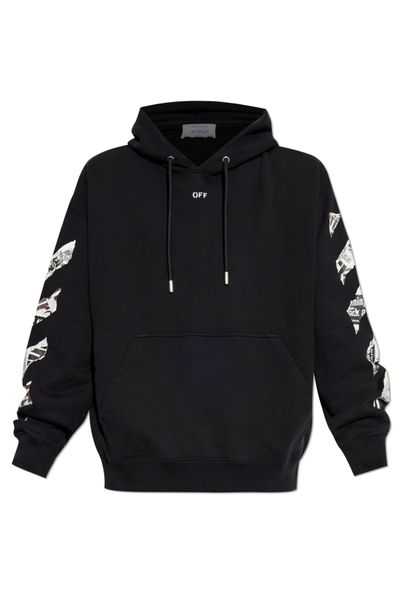 Off-White Arrows Printed Drawstring Hoodie