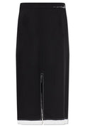 Marni Logo Detailed Front-Slit Midi Skirt