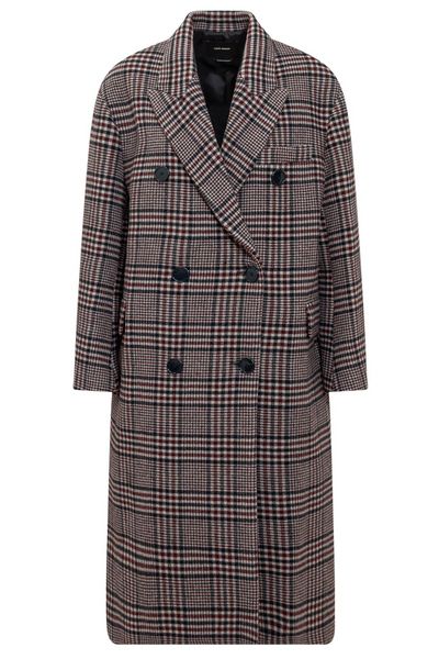 Isabel Marant Houndstooth Double-Breasted Coat
