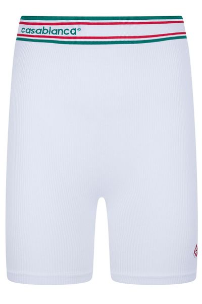 Casablanca Logo Waistband Ribbed Shorts