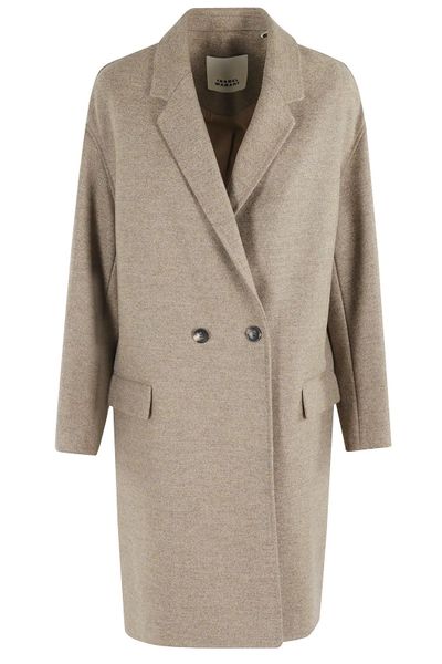 Isabel Marant Double-Breasted V-Neck Coat