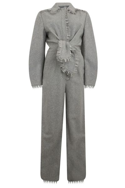 Alberta Ferretti Fringed Wide-Leg Jumpsuit