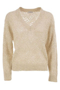 Brunello Cucinelli Dazzling Abstract Leaf Sweater