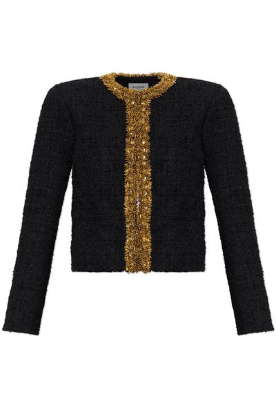 Balmain Embellished Tweed Blazer