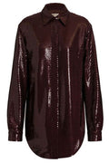 Alberta Ferretti Sequined Long-Sleeve Shirt