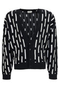 Versace Gianni Dashes Pattern Cardigan