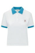 Versace Logo Piqué Short-Sleeved Polo Shirt