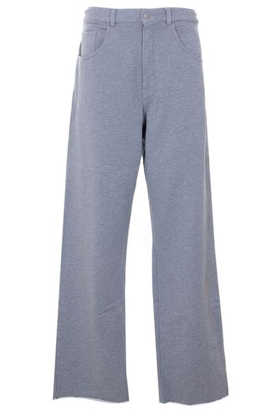 MM6 Maison Margiela Button Detailed Raw-Hem Pants