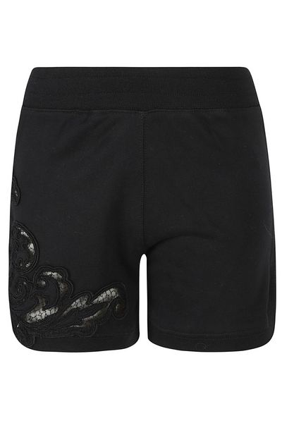 Ermanno Scervino High-Waist Elasticated Waistband Laced Shorts