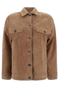 Brunello Cucinelli Shiny Cuff Couture Four-Pocket Jacket