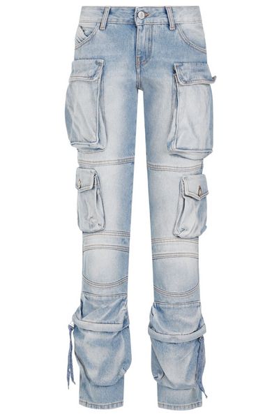 The Attico Essie Low-Rise Cargo Jeans