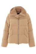 Pinko Ribbed-Collar Zipped Puffer Coat